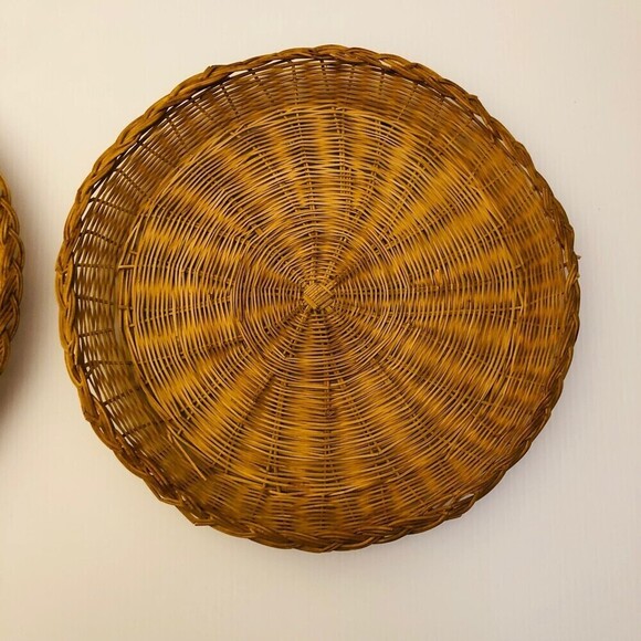 Country Primitive Beachy Boho Vintage Wall Basket Decor - Picture 2 of 11